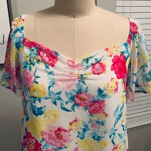 Peach Love California- OFF THE SHOULDER MIDI